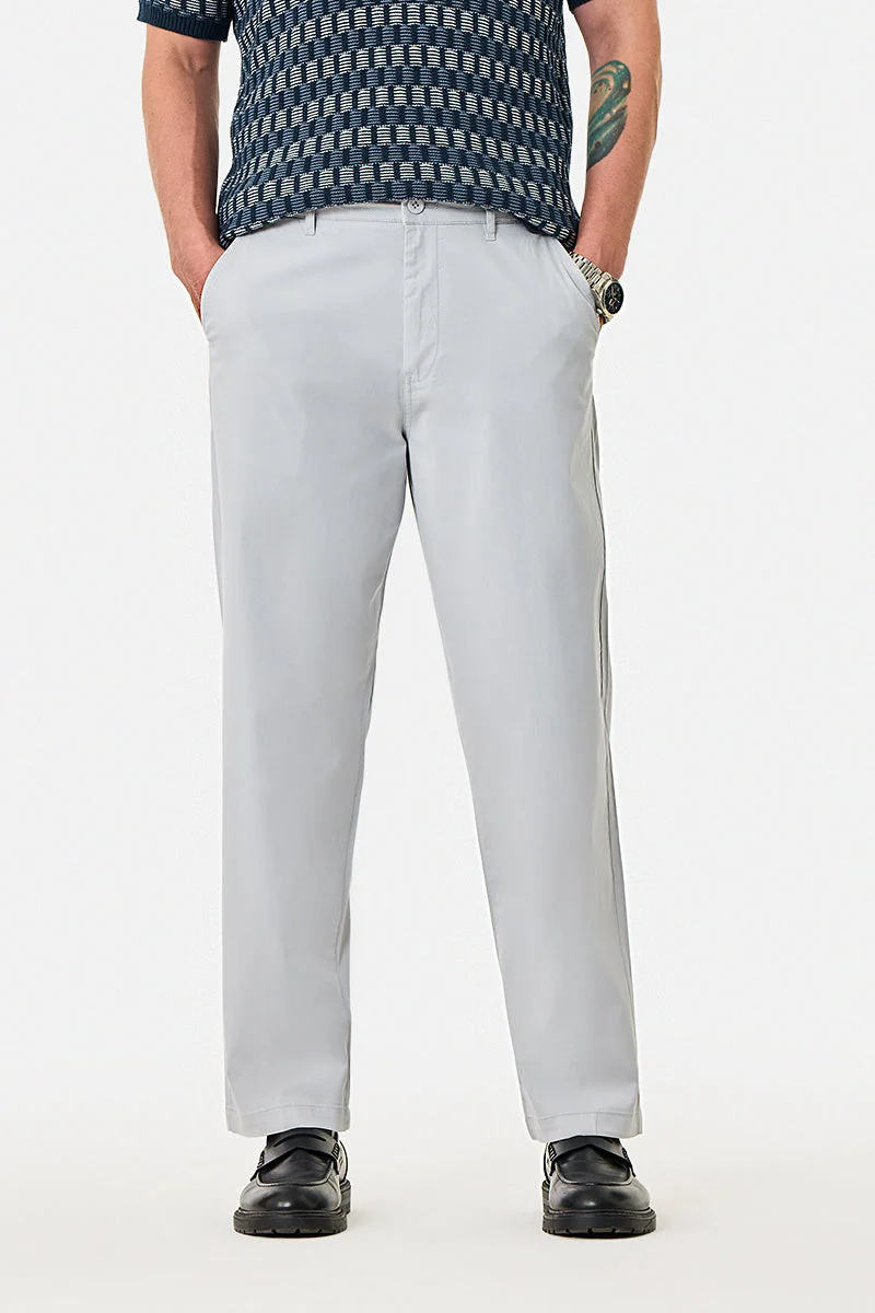 Straight Fit Stretch Trousers